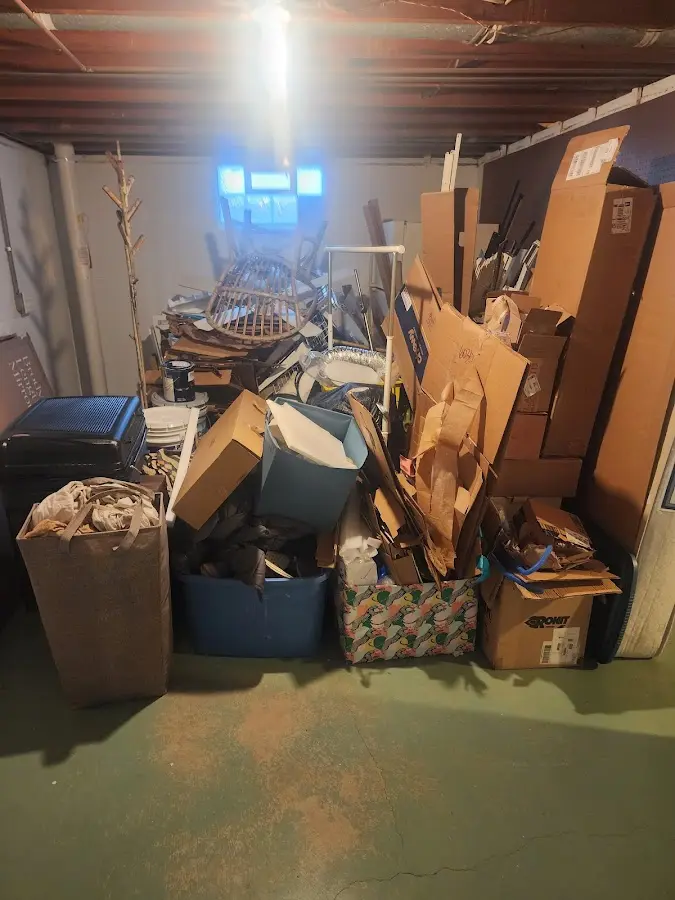 Roll-off dumpster container at job site for 4 Yard Dumpster Rental in Fort Bliss